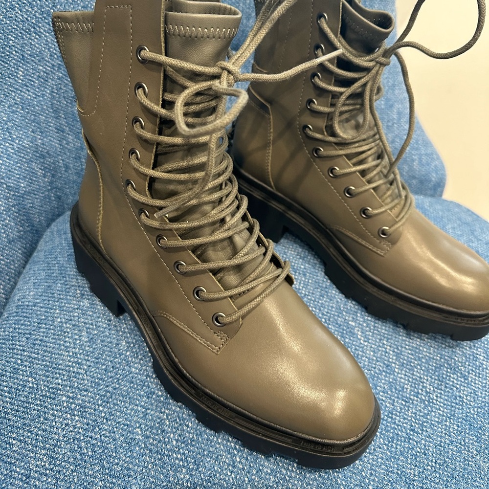 ASH women ankle combat boots